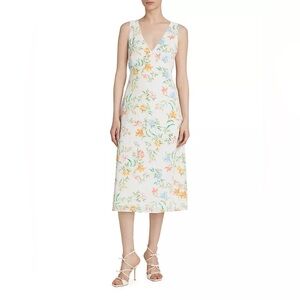 WAYF/Midi.Floral.V-Neck.Dress